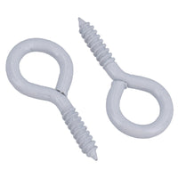 Screw Eye Hooks Fasteners Picture Curtain Hanger 8mm Hook 30mm Length