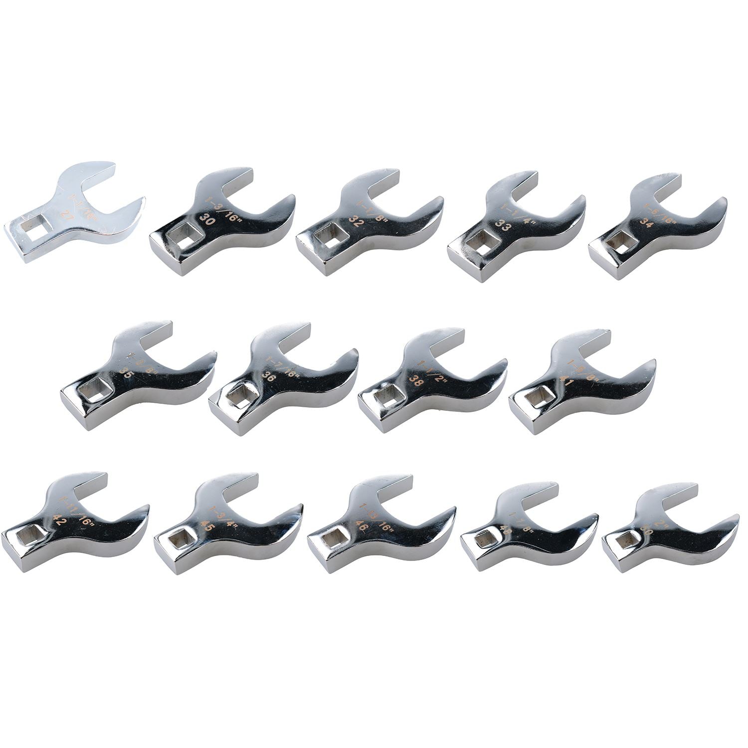 1/2” Drive Metric MM Crowfoot Crowfeet Wrench Spanner Set 27mm – 50mm