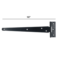 10” (250mm) Heavy Duty T Tee Hinges for Doors + Gates with Fixing Screws