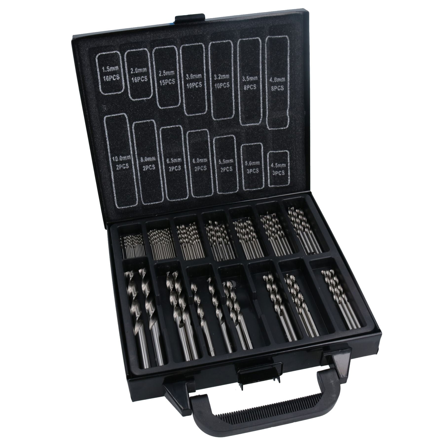 99pc HSS-G Metric Drill Bit Set Split Point Drills Metal Plastic Copper 1.5mm – 10mm