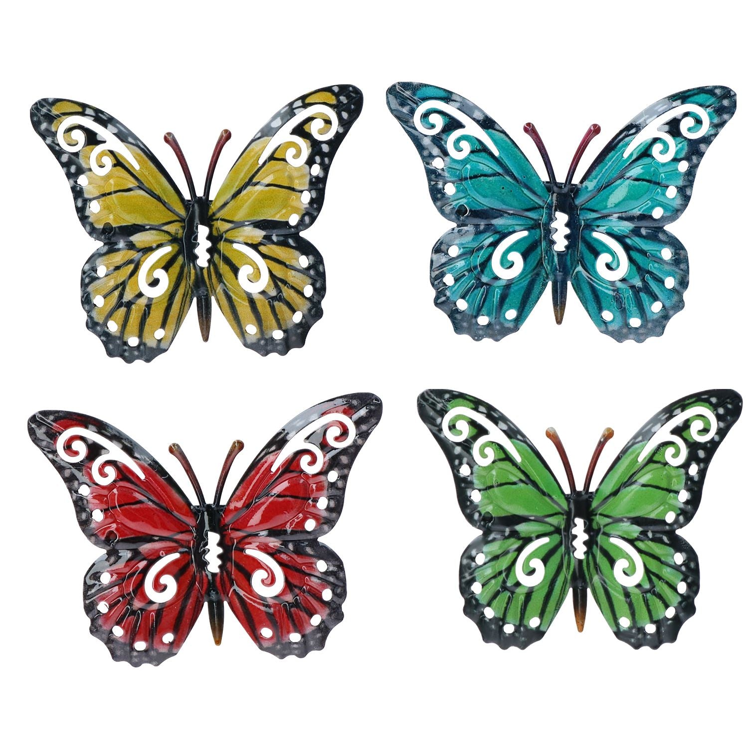 Small Metal Butterflies for Garden/Home Wall Art