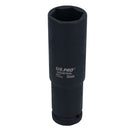 Extra Deep Long Metric MM Impact Socket 1/2" Drive 6 Sided Single Hex