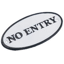 No Entry Cast Iron Sign Plaque Door Wall House Gate Post Office Cafe Shop Hotel