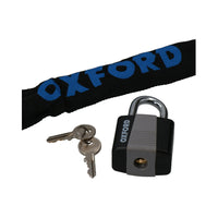 40mm Padlock & Chain 6 x 900mm Bike Cycle Cloth Sleeve Security Lock 2 Keys