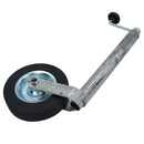 42mm Jockey Wheel For Trailers Caravans 200mm Steel Wheel TARNISHED SHAFT