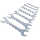 Extra Thin 3mm Thick Double Open Ended Spanner Wrench Chrome Set 6 - 23mm