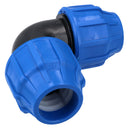 32 x 32mm MDPE Elbow 90 Degree Compression Coupling Fitting Connector