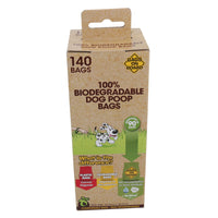 Corn Starch 100% Biodegradable Dog Poop Rolls 140Bags Dog Walking Accessory