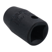 3/8in Drive Shallow Stubby Metric Impacted Impact Socket 6 Sided Single Hex