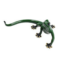 Green Gecko Lizard Resin Wall Shed Sculpture Statue Ornament House Small