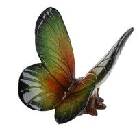 Green Butterfly Resin Wall Mount Shed Sculpture Statue Ornament House Garden