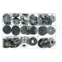 240pc Large Penny Repair Washers Circle Round Carbon Steel Nuts Screws Bolts