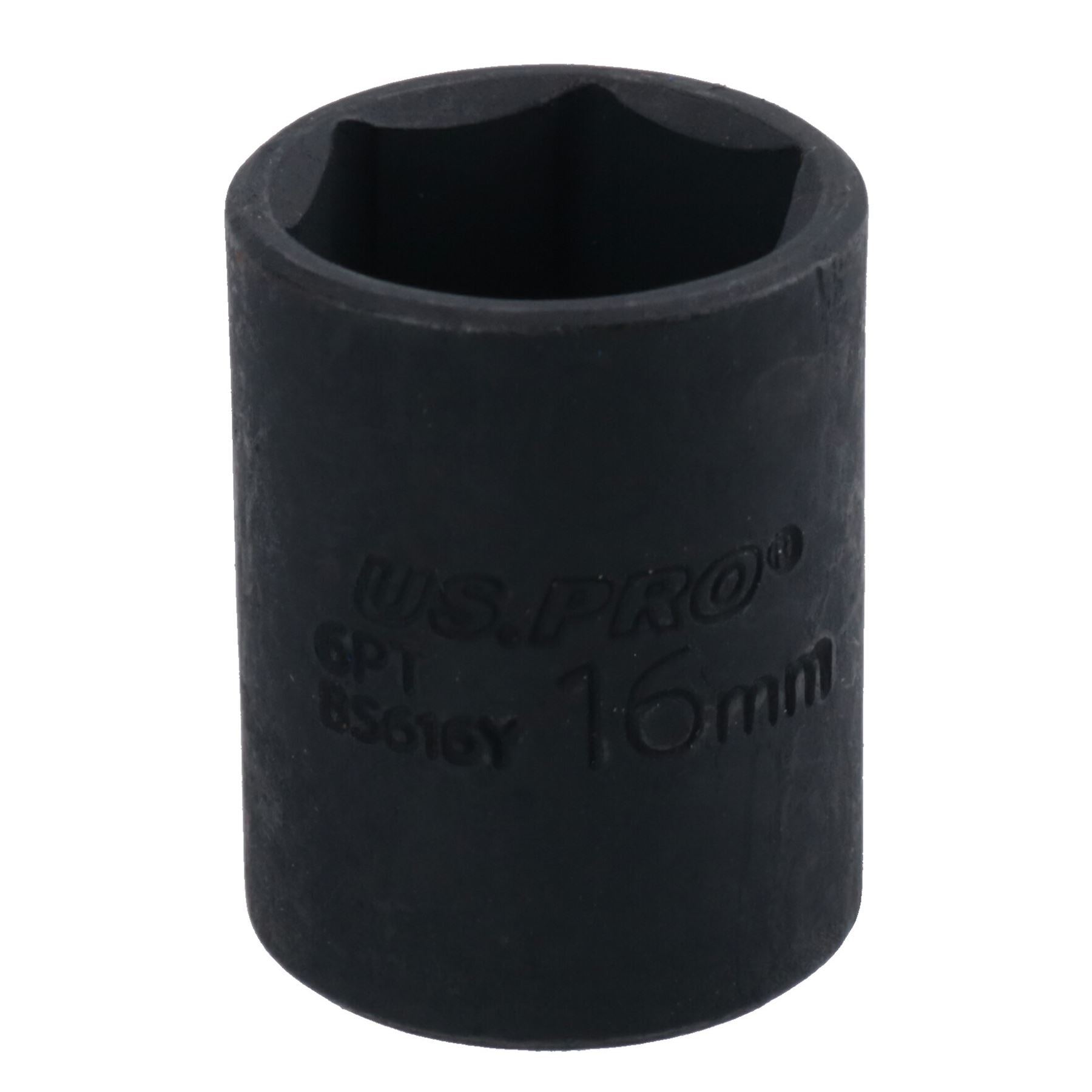 3/8in Drive Shallow Stubby Metric Impacted Impact Socket 6 Sided Single Hex