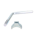 Long Jockey Wheel Clamp Handle & Pad for Knott Couplings to fit Ifor Williams Trailer