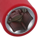 1/2in drive VDE Insulated Shallow Metric Socket 6 Sided Single Hex 1000 V