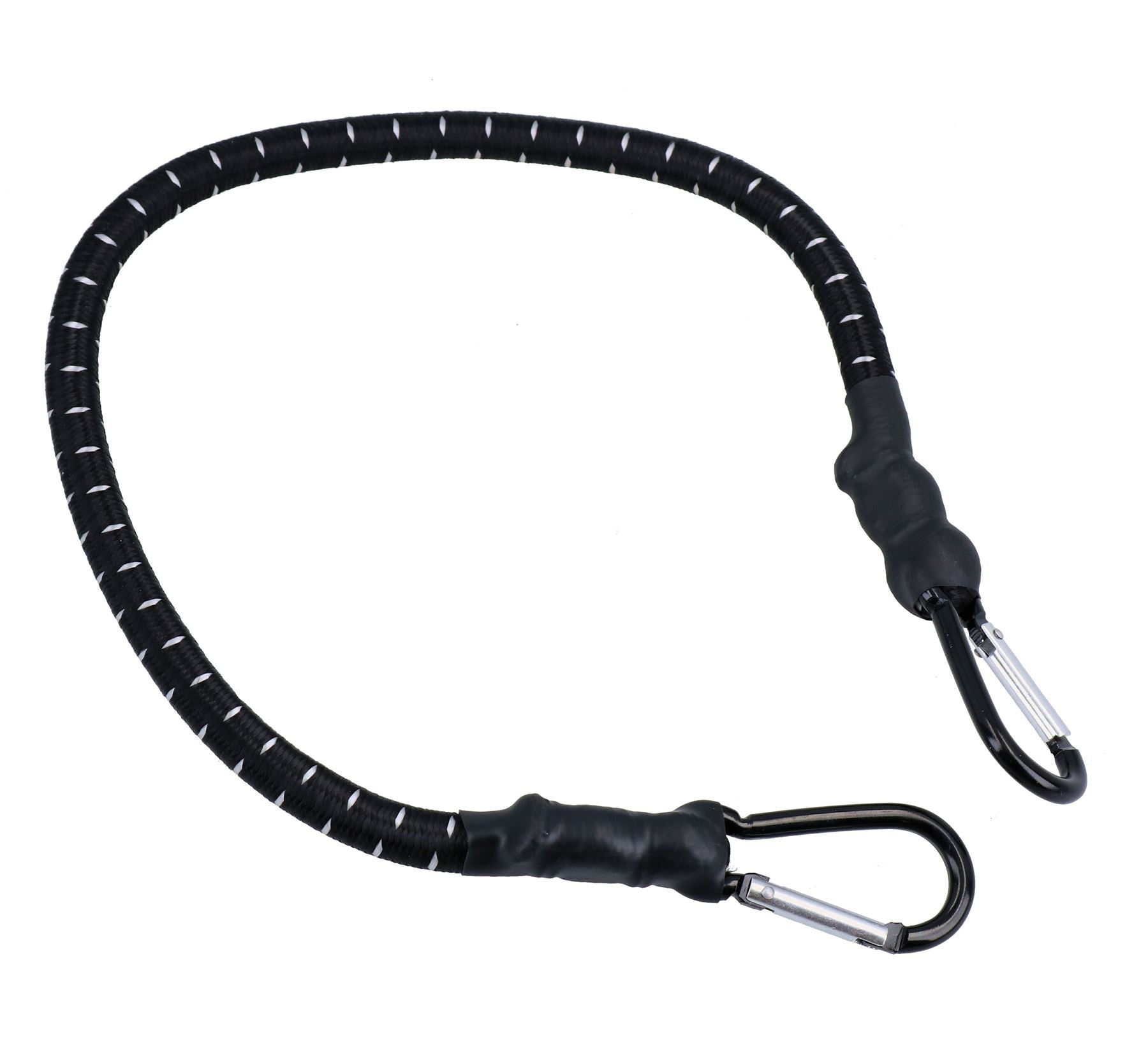 24” Bungee Strap with Metal Carabiners Hook Tie Down Fastener Holder