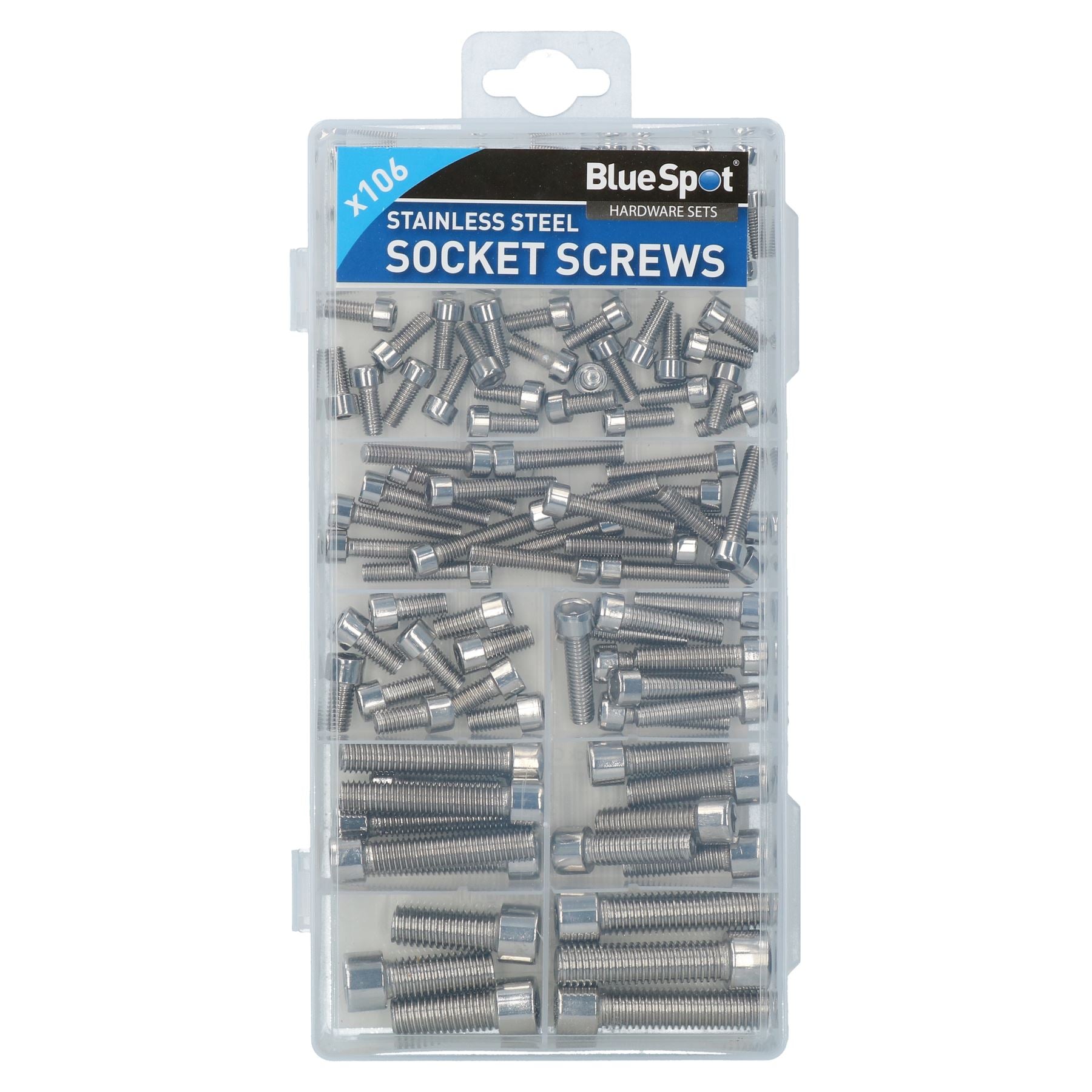 Metric Stainless Steel Allen Hex Cap Bolt Set Screw M4 - M10 106pc Assortment