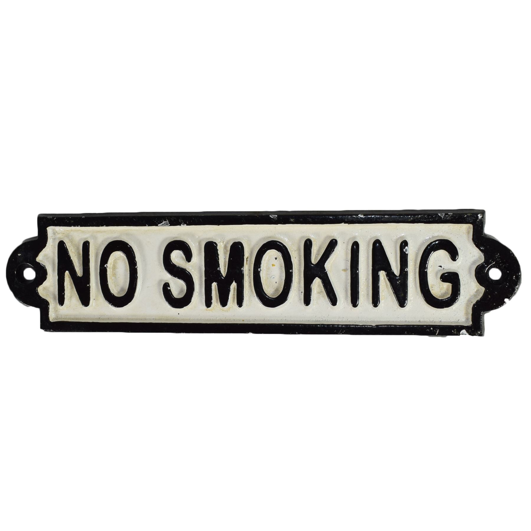 No Smoking Cast Iron Sign Plaque Door Wall Fence Post Cafe Shop Pub Hotel Bar