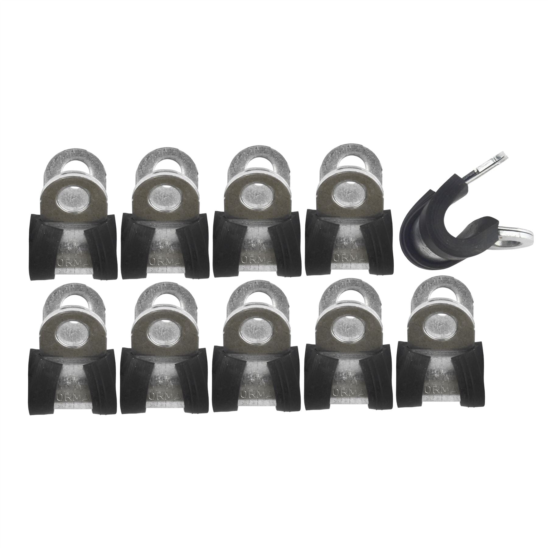 Brake Pipe Clips Rubber Lined P Clips Mounting Brackets Fixings 3/16 – 5/8