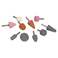 50pc Assorted Mounted Abrasive Polishing Grinding Sanding Stones 6mm Shaft