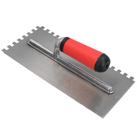 Aluminium Plasterers Plastering Hawks Board + 8mm Square Notched Float Trowel