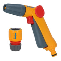 Hozelock Jet Spray Nozzle Garden Hose Pipe Water Gun 3 Function Cleaning