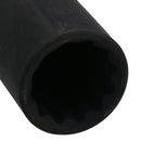 19mm 1/2in Drive Double Deep Metric MM Impact Socket Bi-Hex 12 Sided