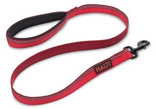 Small Red Halti Dog Walking Lead Leash Durable Reflective Neoprene Padded