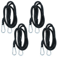 60” Bungee Strap with Metal Carabiners Hook Tie Down Fastener Holder