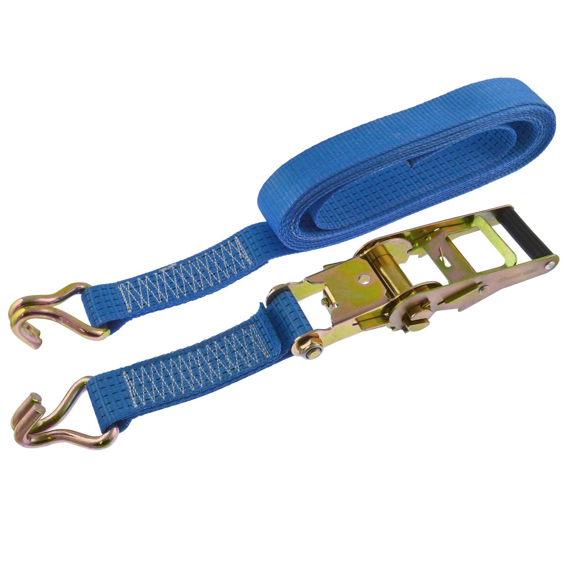 Ratchet Strap Trailer Tie Down 5m Handle Hooks Recovery 2.5 Ton Lashing SM004