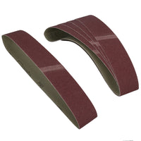 686mm x 50mm Durable Sanding Belts Medium 80 Grit Alu Oxide For Grinders