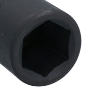 1" Drive Double Deep MM Impact Impacted Socket 6 Sided Single Hex