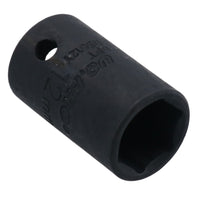 3/8in Drive Shallow Stubby Metric Impacted Impact Socket 6 Sided Single Hex