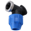 25mm x 3/4" MDPE Wall Elbow Outside Tap Fitting Threaded Connector Bend