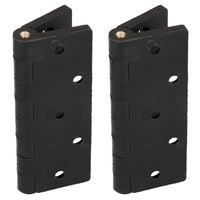 Black Reinforced Nylon Plastic Hinge 67x102mm Italian Made Industrial Quality