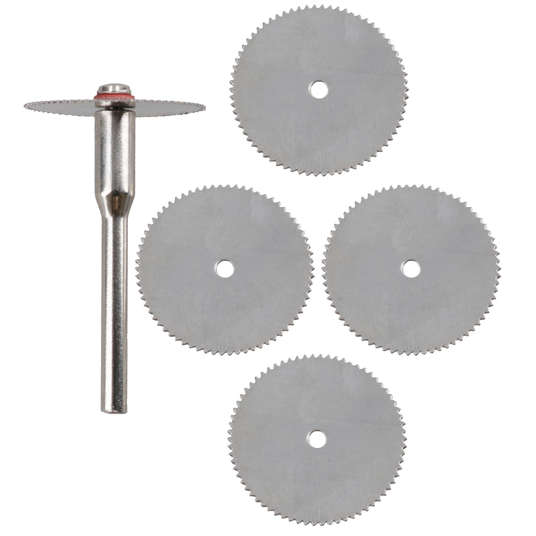 Rotary Tool HSS Saw Blade Cutting Circular Discs Set 22mm with 3.17mm Mandrel