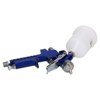 Mini Spray Gun / Gravity Feed HVLP Touch Up Gun 0.8mm Nozzle 100ml Pot