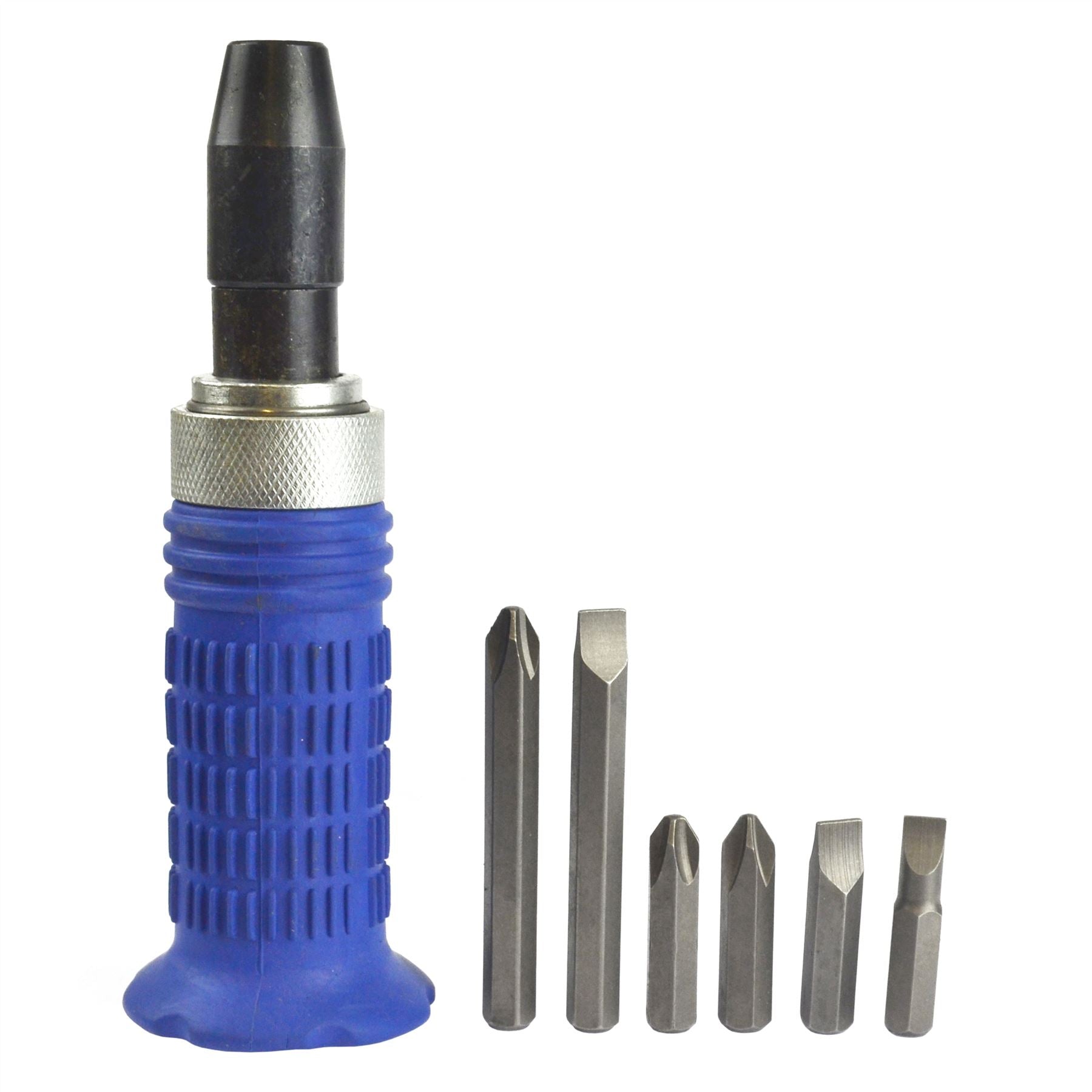 Impact socket screw driver adaptor bit set heavy duty 1/2" Dr hammer 7pc  AT163