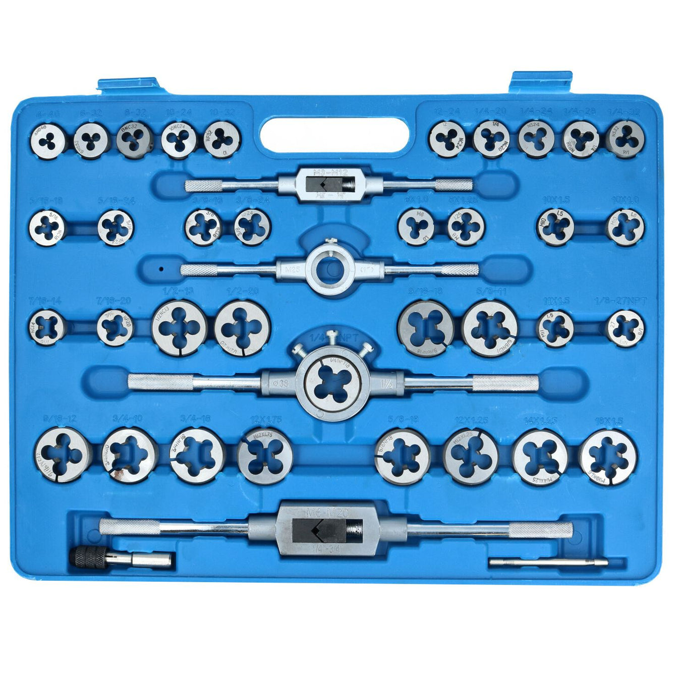 UNF, NS & UNC (SAE) & Metric Tap & Die Set 110pc  AT227