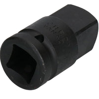 38mm Metric 3/4" or 1" Drive Deep Impact Socket 6 Sided With Step Up Adapter