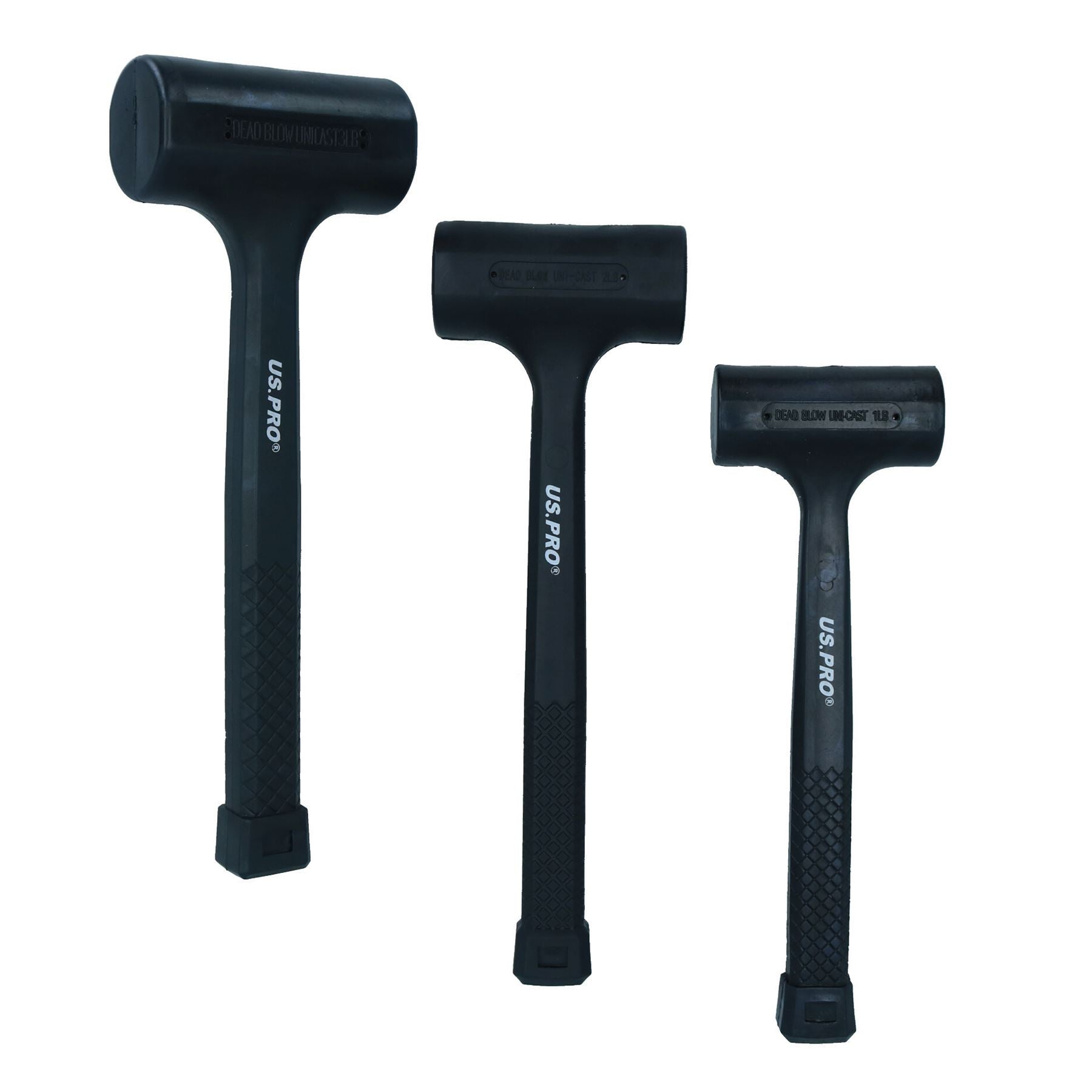 Dead blow hammer / mallet set 1lb / 2lb / 3lb 3pc set by AT203