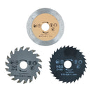 3pc Mini Saw Blade Set HSS TCT + Diamond Blades 6mm Mandrel Wood Steel