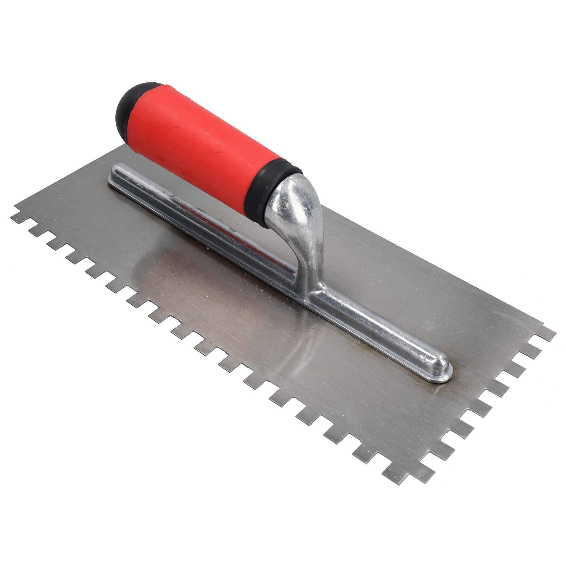 Aluminium Plasterers Plastering Hawk Board + 8mm Square Notched Float Trowel