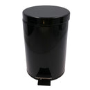 3L Waste Pedal Bin Kitchen Bathroom Office Metal House Rubbish Dustbin Flip Lid