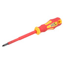 PZ1 x 100mm VDE Insulated Soft Grip Electrical Electricians Screwdriver Pozi