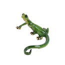 Green Speckled Gecko Lizard Resin Wall Shed Sculpture Statue House Full Set