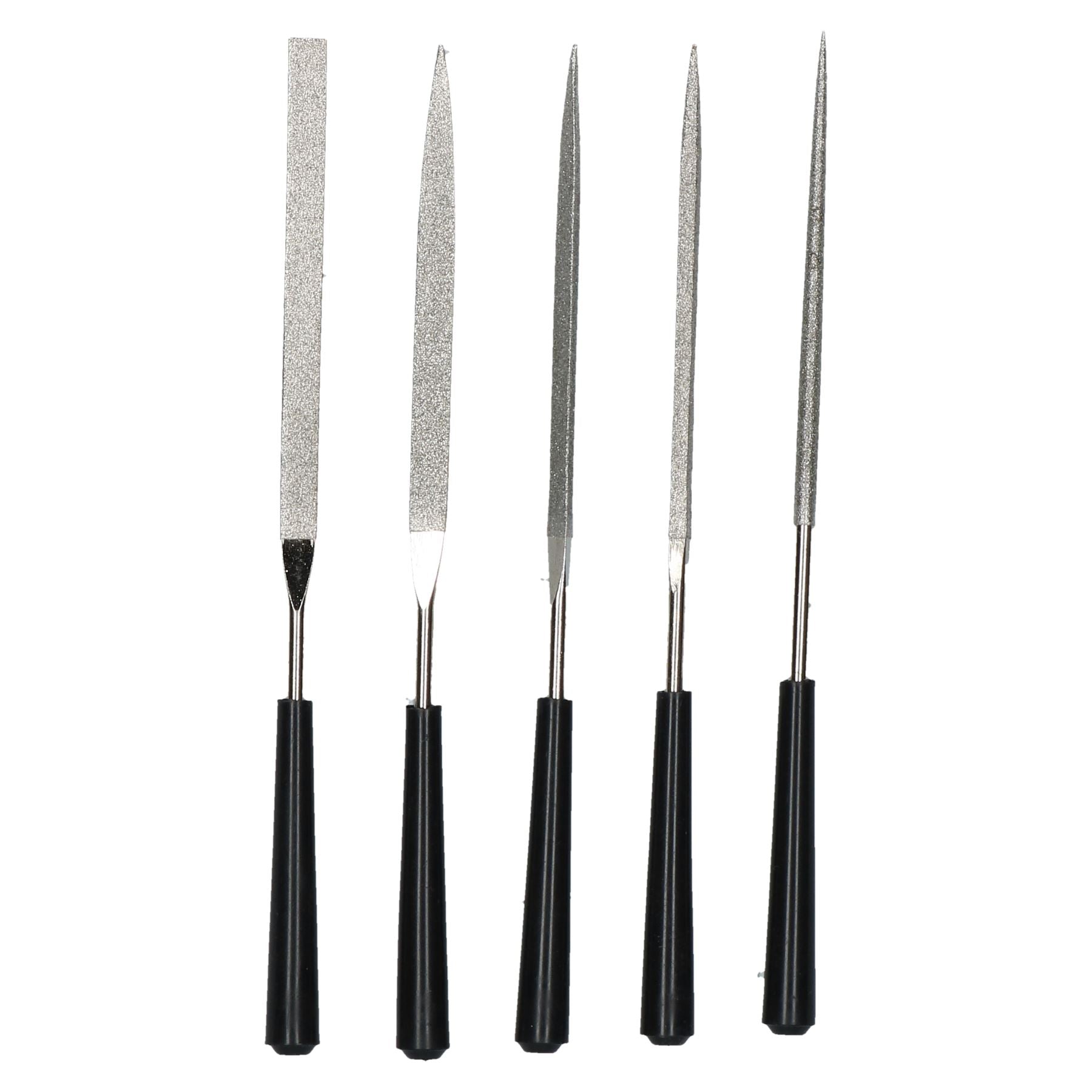 5pc Diamond File Set Precision Files Jewellery Making Craft Work 140mm ...