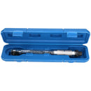 1/4" Drive Click Torque Wrench 5 - 25 Nm With Metric Sockets + 5pc Extensions