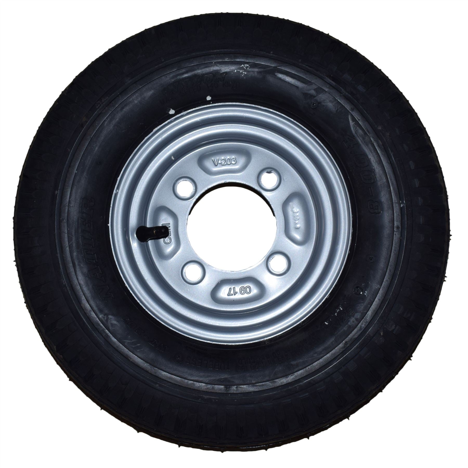 Spare Wheel & Tyre with Mounting Bracket for Erde & Daxara 120 121 122 Trailer