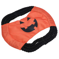 Dog Puppy Small Halloween Gift Nylon Rope Pumpkin Rope Frisbee Play Toy